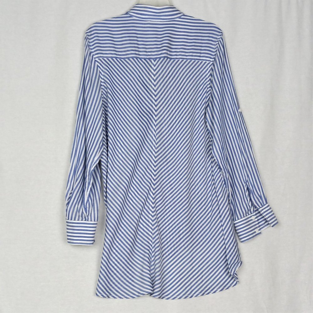 Max Studio Button Down Long Sleeve Button-Fold Shi - Picture 2 of 7